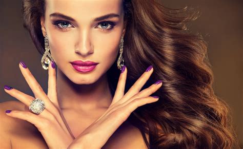 4k Fingers Hands Makeup Manicure Glance Hair Brown Haired