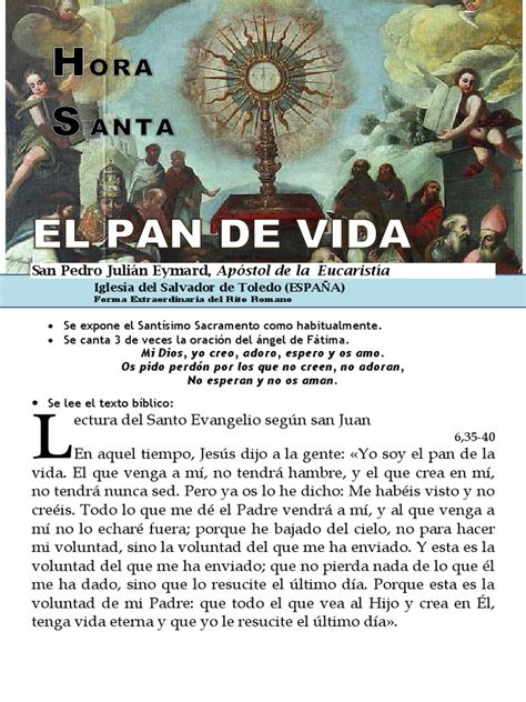 Hora Santa Con San Pedro Julián Eymard El Pan De Vida 53