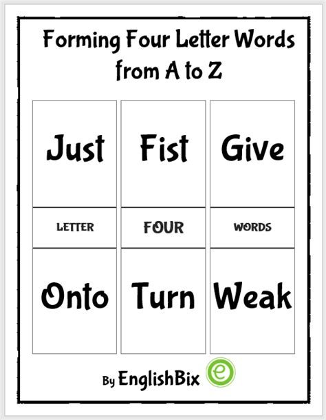 letter words list  kindergarten kids englishbix