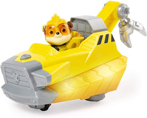 paw patrol mighty pups charged  rubble deluxe vehicle