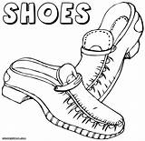 Shoes Coloring Pages Man Print sketch template