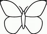 Butterfly Coloring Kids Pages sketch template