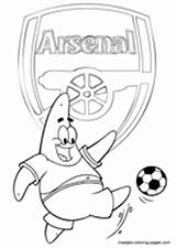 Pages Coloring Arsenal Soccer Patrick Fc Manchester Madrid Barcelona Ac United Real Color sketch template