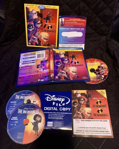 incredibles   digital  incredibles   disc blu ray dvd