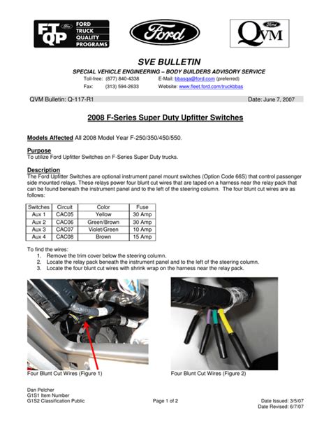 bronco upfitter switches wiring diagram