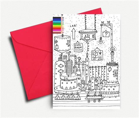 colouring cards kids coloring cards printable coloring cards etsy
