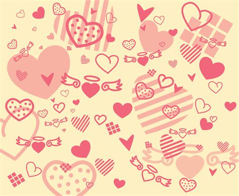 free hearts background vector vector art and graphics