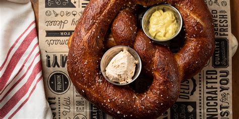 large bavarian pretzel  world german restaurant  huntington