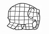 Elmer Coloring Elephant Template Clipart Kids Pages Cliparts Colouring Clip Colour Printable Coloriage Color Activities Print Book Elephants Adults Dessin sketch template