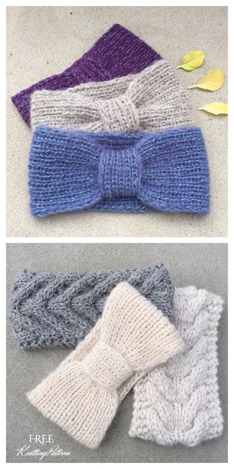 easy knit headband  knitting patterns knitting pattern