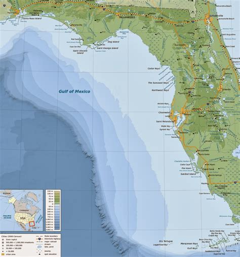 maps florida gulf coast map