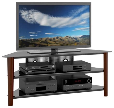 Corliving Tv Stand For Most Flat Panel Tvs Up To 68 Espresso Tal 694 T