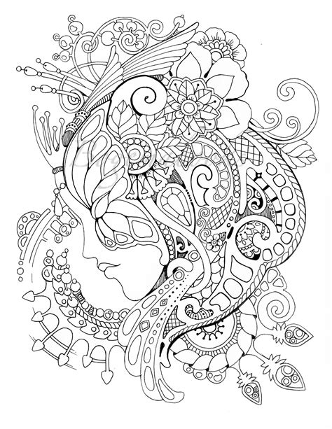creative printable stress relief coloring pages  adults