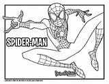 Morales Spiderman Kingpin Colorat Drawittoo sketch template