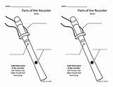 Recorder Parts Worksheet Preview sketch template