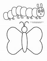 Caterpillar Template Hungry Very Templates Preschool Activities Printable Butterfly Craft Outline Crafts Kids Print Activity Pattern Stencils Spring Children Makinglearningfun sketch template