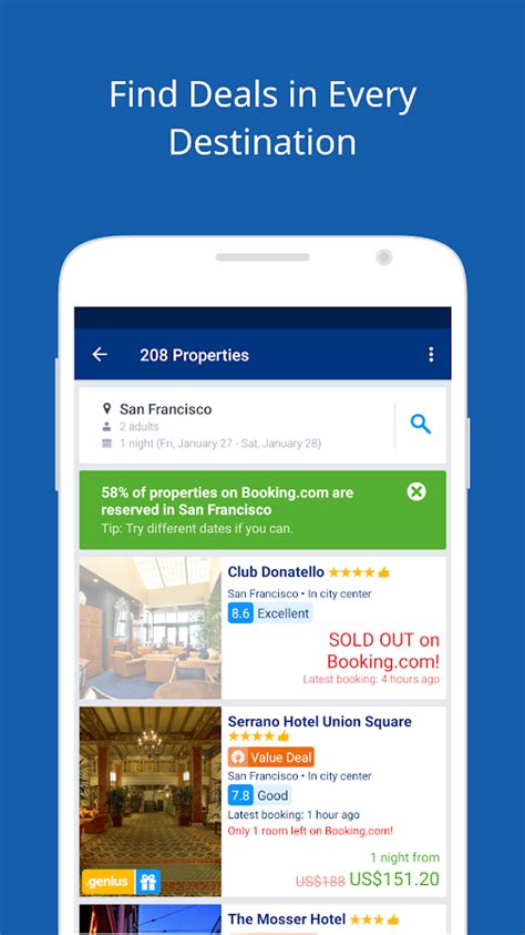 bookingcom travel deals android apps  google play