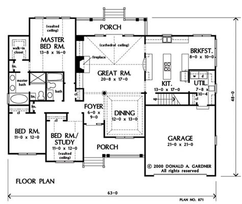 kitchen house plans floor plans cottage house plans