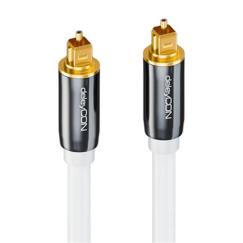 deleycon  optisches digital audio kabel  pdif  toslink stecker lwl lichtwellenleiter