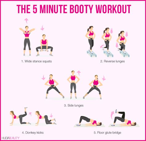 the 5 minute workout for a better booty in 2 weeks blog huda beauty