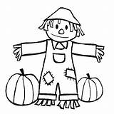 Scarecrow Coloring Pages Print Printable Getcolorings sketch template