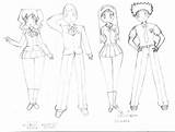 School Uniform Anime Drawing Keroro Getdrawings sketch template