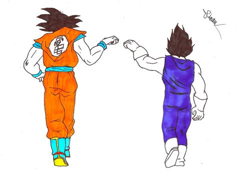 720x1280 Resolution Vegeta And Goku Drawing Dragon Ball Hd Wallpaper