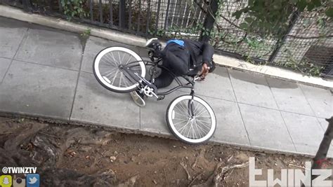 insane electric bait bike prank   hood video dailymotion