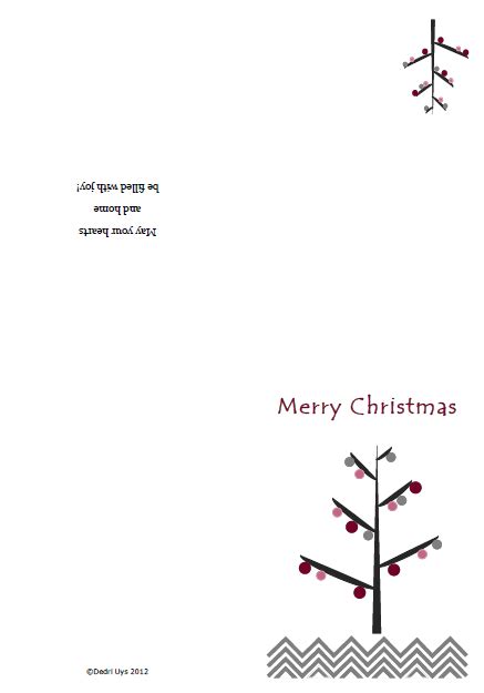 minute christmas card printable
