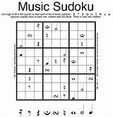 Sudoku Music Puzzles Printable Word Search Crossword Symbols Fun Choose Board Printables Party Kids Kinds Games Different sketch template