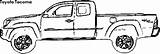 Toyota Tacoma Coloring Dimensions Car Dodge Chevrolet Citroen sketch template