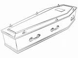 Coffin Sketch Lineart Deviantart sketch template