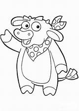 Coloring Benny Dora Pages Explorer Bull Print sketch template