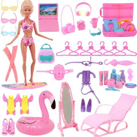 barbies doll accessories swimming items buoy surfboard swimsuit for 11