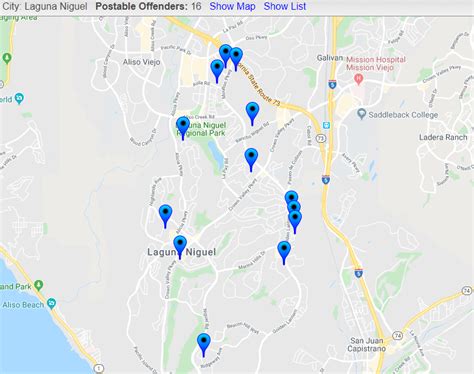 sex offenders in dana point halloween safety map 2019