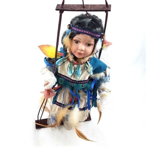 cathay collection porcelain native american doll ryanna limited edition