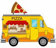 pizza food truck   coloring page