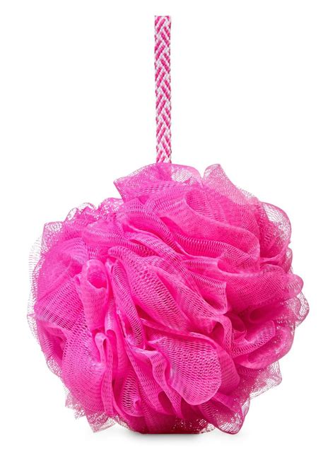Pink Mesh Shower Sponge By Bath And Body Works Shower Sponge Bath And