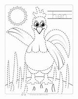 Tracing Animals Farm Pages Coloring Animal Itsybitsyfun Worksheets Preschool Activities Kindergarten Theme Kids Writing Horse Duck Choose Board Bitsy Itsy sketch template