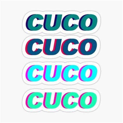 stickers   words cuco   colors  font