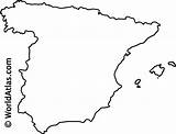 Spain Outline Map Country Drawing Coloring Silhouette Outlines Borders Countries Philippines Worldatlas Europe Printable Clipart Maps Ad Pdf Getdrawings Print sketch template
