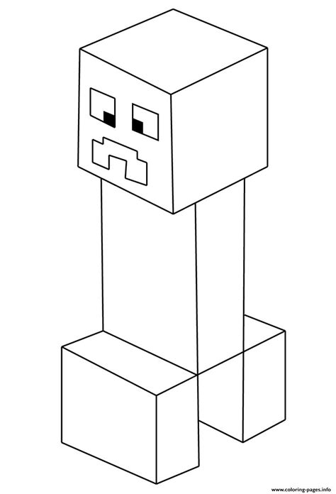 print minecraft creeper coloring pages minecraft coloring pages