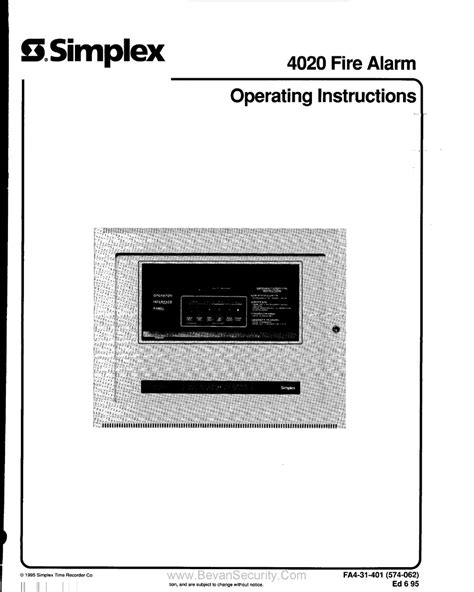 simplex  wiring manual