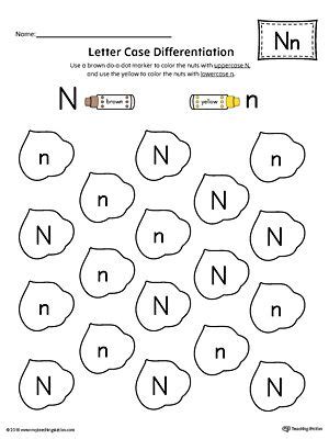 letter case recognition worksheet letter  letter worksheets