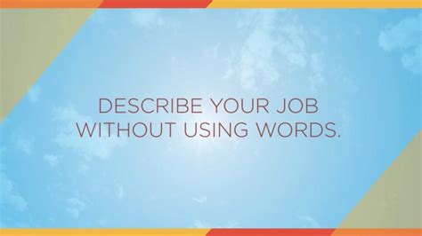 Forty Under 40 Describe Your Job Without Using Words Video