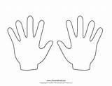 Hand Template Printable Blank Templates Hands Handprint Printables Kids Small Pdf Timvandevall Worksheet Merrychristmaswishes Info sketch template