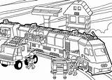 Coloring Lego Train Pages Printable Bnsf Kids Duplo Trains Print Template Real sketch template