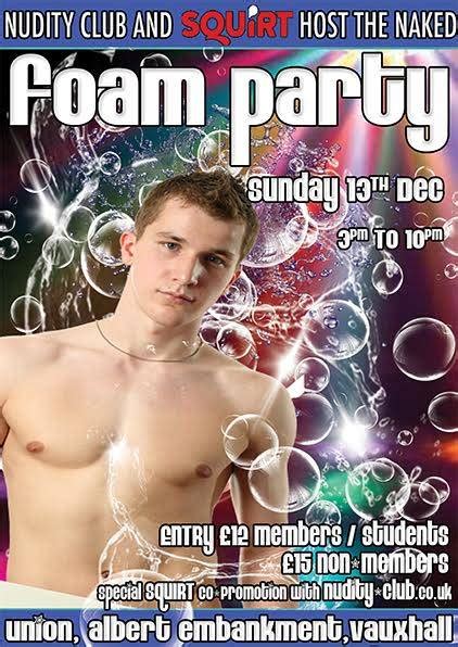 squirt and nudity club host the foam naked party daily squirt