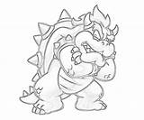Bowser Coloring Pages Drawing Printable Mario Jr Dry Sketch Weapon Super Template Drawings Comments Kids Paintingvalley Library Clipart Coloringhome Another sketch template