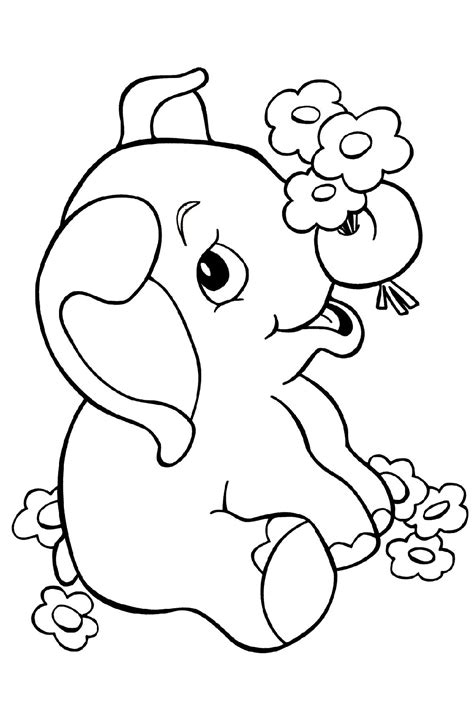 adorable baby animal coloring pages  kids  coloring